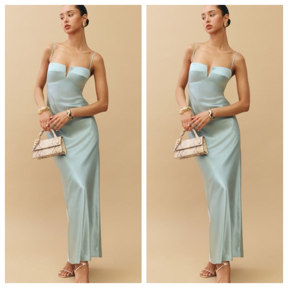 Reformation Light Blue Maxi Dress